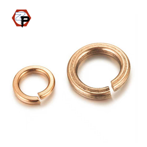 แหวนล็อกสปริงทองเหลือง M16 M12 M8 DIN127 GB93เครื่องซักผ้าวัสดุทองแดง - Product Image 2