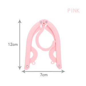Piegato Gancio di Plastica Gancio Pieghevole del Gancio Spine di Vestiti Lavanderia Prodotti di <span class=keywords><strong>Viaggio</strong></span> Risparmio di Spazio Armadio Cloth Hanger Pieghevole - Product Image 4