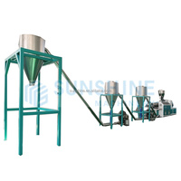 Granulateur plastique extrudeuse à double vis granulation WPC machine de pelletisation