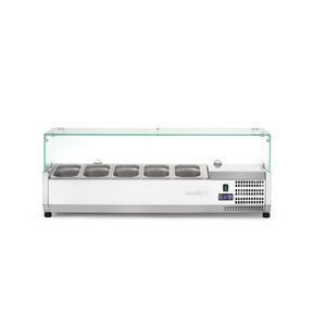 Arktic 5x GN 1/4 Attrezzatura di Refrigerazione per Cucine Commerciali 230V/180W 1205x335x(H)460mm Vetrina Refrigerata Espositiva GN 1/4 - Product Image 1