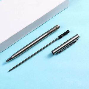 Stylo bille métallique de haute qualité, pointe de 0,5 mm, encre noire, style sportif, pour promotion hôtelière et touristique, logo personnalisé - Product Image 3