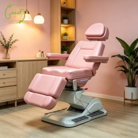 Table de soin électrique pour clinique esthétique, lit facial, chaise de beauté, lit de traitement facial, lit pour extensions de cils, lit de spa et de massage facial