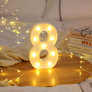 Lampes LED 3D personnalisées à piles, lettres lumineuses, <span class=keywords><strong>d</strong></span>écoration murale ou de table, utilisation intérieure, idéales pour fêtes, propositions de mariage, Saint-Valentin - Product Image 4