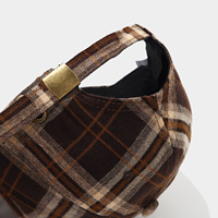 Nouvelle Casquette de Baseball à Carreaux Tendance pour Femme – Style Vintage Décontracté pour l'Automne et l'Hiver, Idéale pour les Activités de Plein Air et le Shopping, Protection Solaire