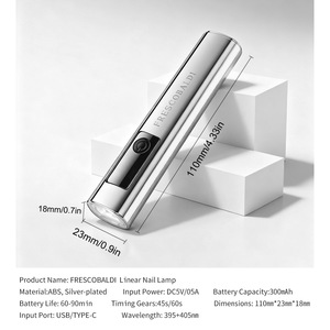 Lampe à ongles portable Frescobaldi 300mAh, rechargeable, lumière UV LED, mini sèche-ongles pour gel, pour salon de manucure et usage domestique - Product Image 5