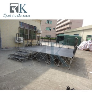 Plataforma de Escenario Portátil de Aluminio, Kit de Escenario Modular para Conciertos, Eventos y Bodas - Product Image 2