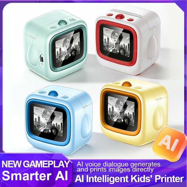 Intelligent AI Mini Portable Printer Travel Wireless Inkless Printer
