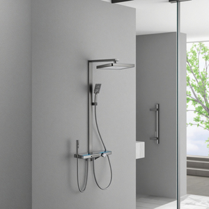 Смеситель настенный латунный с хромированной отделкой - Product Image 1