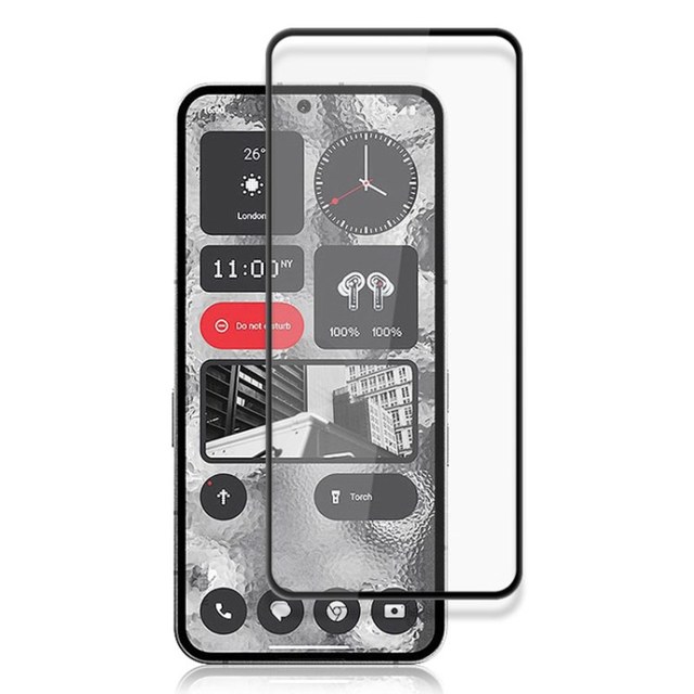 AMORUS for Nothing Phone Full Cover Screen Protector Silk Printing Full Glue Tempered Glass Film Guard
