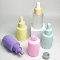 Flacons compte-gouttes en verre macaron de 30 ml, flacon d'huile essentielle, flacon cosmétique personnalisé