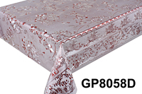 Nappe de table décorative de luxe en PVC gaufré floral vintage, imperméable et facile à nettoyer, pour dîner et banquet