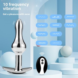 Sexbay Aluminium-Legierung Vibrator Analplug mit Fernbedienung 10 Frequenzstufen Vibration IPX7 Wasserdichter Analplug Sexspielzeug für Erwachsene - Product Image 4