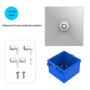 Purificateur d'eau en plastique mural avec tuyau PE de 1/4 \ "Type 86 <span class=keywords><strong>plaque</strong></span> d'insertion de panneau distributeur d'eau de Machine de canalisation de jardin - Product Image 1