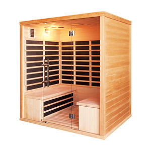 Máquina de Sauna Infrarroja Moderna para Salón, Construcción de Madera Sólida de Cedro Rojo, Ecológica, 2 en 1, Multifuncional, con Ozono, para Apartamento o Villa - Product Image 2