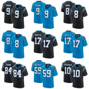 Großhandel genähte American Football Trikots Neue Saison #10 Legette #4 Mcmillan #9 Young Carolina Panther Stickerei Trikots - Product Image 1