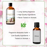 Bougies de diffusion parfumées à l'huile de coco et à la vanille Vente en gros d'usine JY Bougies d'odeur fraîche magnifiquement fabriquées à la main