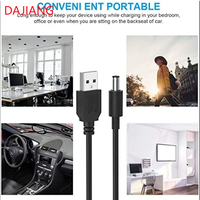 Cable Adaptador USB a DC Personalizado OEM DAJIANG, 5v a 12v 5521 5525, USB a DC 12V, USB a 6v DC, Cable de 12v 4mm 2.1mm Macho