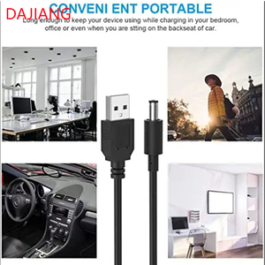 Dajiang OEM Tùy Chỉnh Kết Nối USB 5V Để 12V 5521 5525 DC 12V USB Để DC USB Để 6V DC Cáp 12V 4Mm 2.1Mm Nam Adapter Cáp - Product Image 6