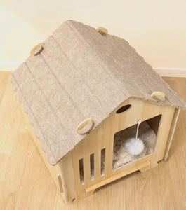 Moderne Luxe Multifunctionele Beige Eenvoudig te Installeren Duurzame Kattenboom voor Elk Seizoen - Product Image 6