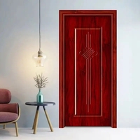 Nouveau design de panneau polonais imperméable de fantaisie pour chambre à coucher couleurs de peinture bois massif intérieur de la maison porte en dalle