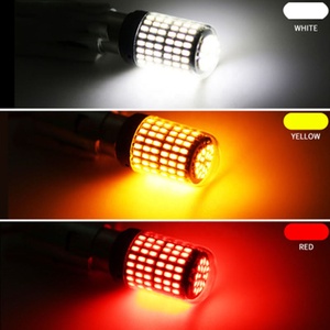 נורת לד 1156 7440 T20 3014 144SMD קנבס ללא שגיאות, סופר בהירה, לאיתות בלימה ופנייה לאופנוע - Product Image 5