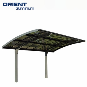 Orient hiện đại ngoài trời công viên kim loại nhà để xe <span class=keywords><strong>RV</strong></span> Bìa <span class=keywords><strong>Shade</strong></span> đổ Polycarbonate mái nhôm Heavy Duty carport cho xe đậu xe - Product Image 4