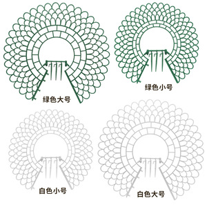 Soporte Redondo para Plantas, Estante para Fresas, Plástico, para Balcón y Jardín, Bandeja de Soporte Duradera, Grande y Pequeña, Verde y Blanco - Product Image 1