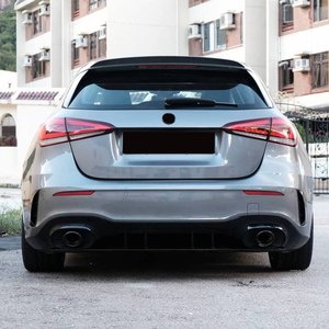 กันชนหลังลิป A35สไตล์ AMG ตัวกระจายแสงด้านหลังพร้อมเคล็ดลับสำหรับ <span class=keywords><strong>Mercedes</strong></span> Benz คลาส W177สปอร์ตแฮทช์แบค2019 2020 2021 <span class=keywords><strong>2022</strong></span> + - Product Image 4