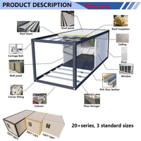 Casa Contenedor Plegable Desmontable Moderna - Ecológica, de Instalación Rápida, Tamaño Personalizable, Casa Móvil Prefabricada de Bajo Costo