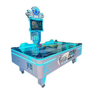 Machine de hockey sur air commerciale à deux joueurs, table à monnayeur certifiée CE, garantie 12 mois, pour enfants et parcs d'attractions - Product Image 4