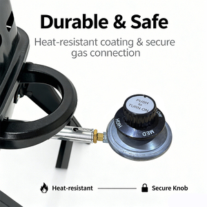 Modern Portable <strong>Small</strong> Camping <strong>Gas</strong> Stoves Barbecue Grill Outdoor Propane <strong>BBQ</strong> with Powder Coated Steel Frame - Product Image 3