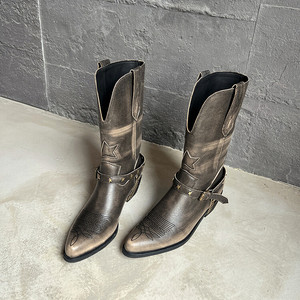 <span class=keywords><strong>Stivali</strong></span> da <span class=keywords><strong>Cowboy</strong></span> in pelle stile retrò in vera pelle <span class=keywords><strong>donna</strong></span> <span class=keywords><strong>stivali</strong></span> Western a metà polpaccio XINZI pioggia personalizzati - Product Image 5