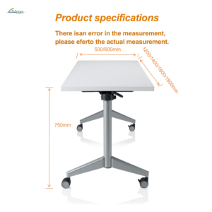 Mesa <span class=keywords><strong>de</strong></span> Conferencia Modular Moderna <span class=keywords><strong>de</strong></span> Alta Calidad con Tapa Abatible, Mesa <span class=keywords><strong>de</strong></span> Entrenamiento Plegable <span class=keywords><strong>para</strong></span> Oficina y Escuela, Diseño Plegable Conveniente - Product Image 4