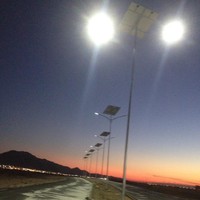 Lampadaires solaires LED séparés, étanches IP65, avec panneau solaire 40W-100W et 12h d'autonomie, éclairage routier extérieur