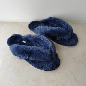 Wholesale Spring Autumn Winter Indoor for with Real <strong>Sheepskin</strong> Fur Fluffy TPR Outsole Warm &amp; Soft for Women and <strong>Men</strong> - Product Image 2