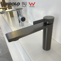Pour Empolo moderne mitigeur salle de bain robinet nouveau pistolet métal cuivre robinet de douche mélangeurs pour hôtel appartement robinet d'eau chaude froide