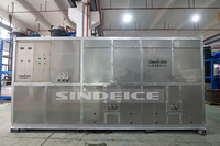 Machine à glace industrielle à plaques de 20 tonnes à production stable, haute efficacité de refroidissement pour la transformation de la viande en Inde