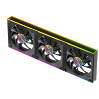 Ventilateur de refroidissement pour boîtier d'ordinateur Gamer-X CD, extérieur, 12 cm, silencieux, roulement fluide, ARGB, 4 broches PWM, 64,8 CFM, 50 000 heures, pour jeux