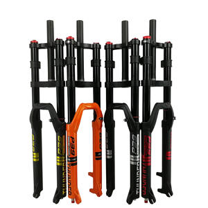 Fourche avant à suspension pneumatique pour <span class=keywords><strong>VTT</strong></span> 27,5 29 pouces, tube doré, amortisseurs d'épaule, contrôle d'épaule pour vélo de montagne - Product Image 1