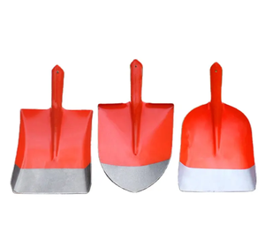 Оптовая продажа, красная садовая лопатка, Легкая металлическая лопатка для снега, круглая лопатка для сельского хозяйства, кемпинга - Product Image 4