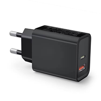 Chargeur mural rapide double port USB A et Type C GaN PD20W standard coréen, prise coréenne, pour Samsung Galaxy S24 S25
