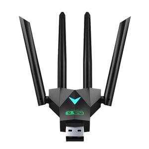 Adaptateur <span class=keywords><strong>WiFi</strong></span> <span class=keywords><strong>USB</strong></span> pour PC, clé <span class=keywords><strong>WiFi</strong></span>, vitesse maximale de 1300 Mbps, 4 antennes à gain élevé - Product Image 1