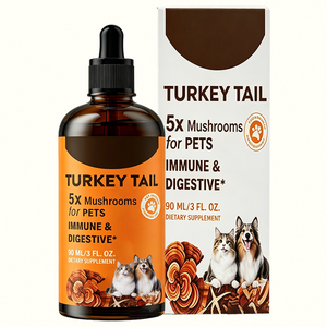 Huile de Champignon Pure Premium OEM, Huile de Champignon Queue de Dinde pour <span class=keywords><strong>Animaux</strong></span> <span class=keywords><strong>Domestiques</strong></span>, Soin Naturel Renforçant <span class=keywords><strong>la</strong></span> Défense, Meilleure Qualité - Product Image 6