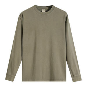 เสื้อยืดผู้ชายทรงโอเวอร์ไซส์สไตล์เรโทร ลุควินเทจผ้าฝ้าย 100% แขนยาว - Product Image 2