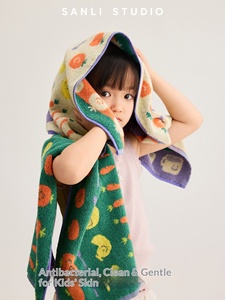 Serviette pour enfants Sanli Yan Research Institute, nouveau style 2025, 100% coton, douce, pour le visage, antibactérienne, absorbante, 10A - Product Image 1