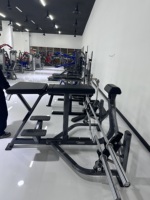 Máquina de remo con carga de placas para entrenamiento de fuerza, equipo de gimnasio comercial de alta calidad para culturismo Rosen