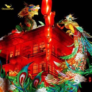 Festival de los Faroles de Medio Otoño, Grandes Faroles LED para Exteriores para Diwali y Acción de Gracias, Resistentes al Agua, Funcionan con Batería - Product Image 6