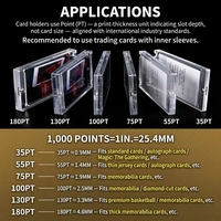 Porte-cartes magnétique anti-UV 35PT-180PT, étui à cartes One Touch, protège-cartes pour cartes sportives, cartes Pokémon TCG, Slab