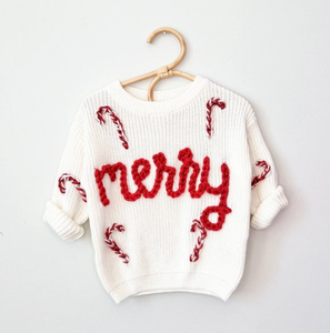 Wholesale Custom Hand-Embroidered Name Personalized Knitting 100% Cotton Baby Pullover Sweaters - Product Image 2