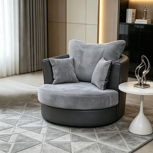 Personalizable Directo de Fábrica 360 °   Sillón Giratorio con Brazos Decorativos, Sillón Redondo Decorativo - Product Image 4